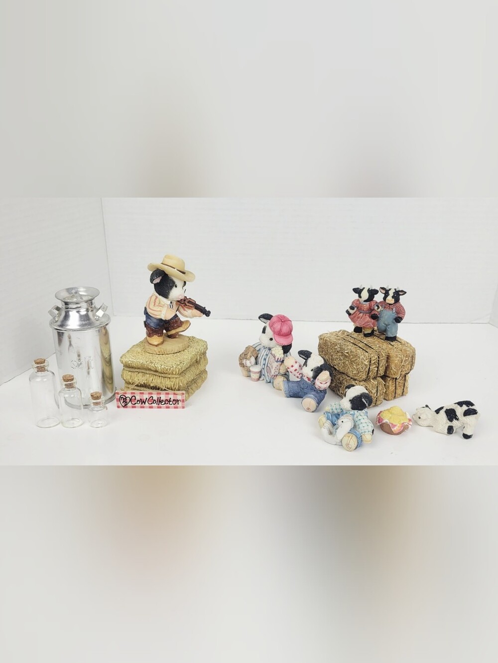 Mary's Moo Moos~THT Cowtown~Milk Can & Bottles~Hay Bales~Mixed Lot of 17